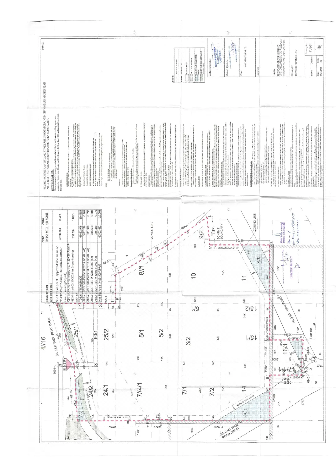 Zoning Plan -- Ambika Developers