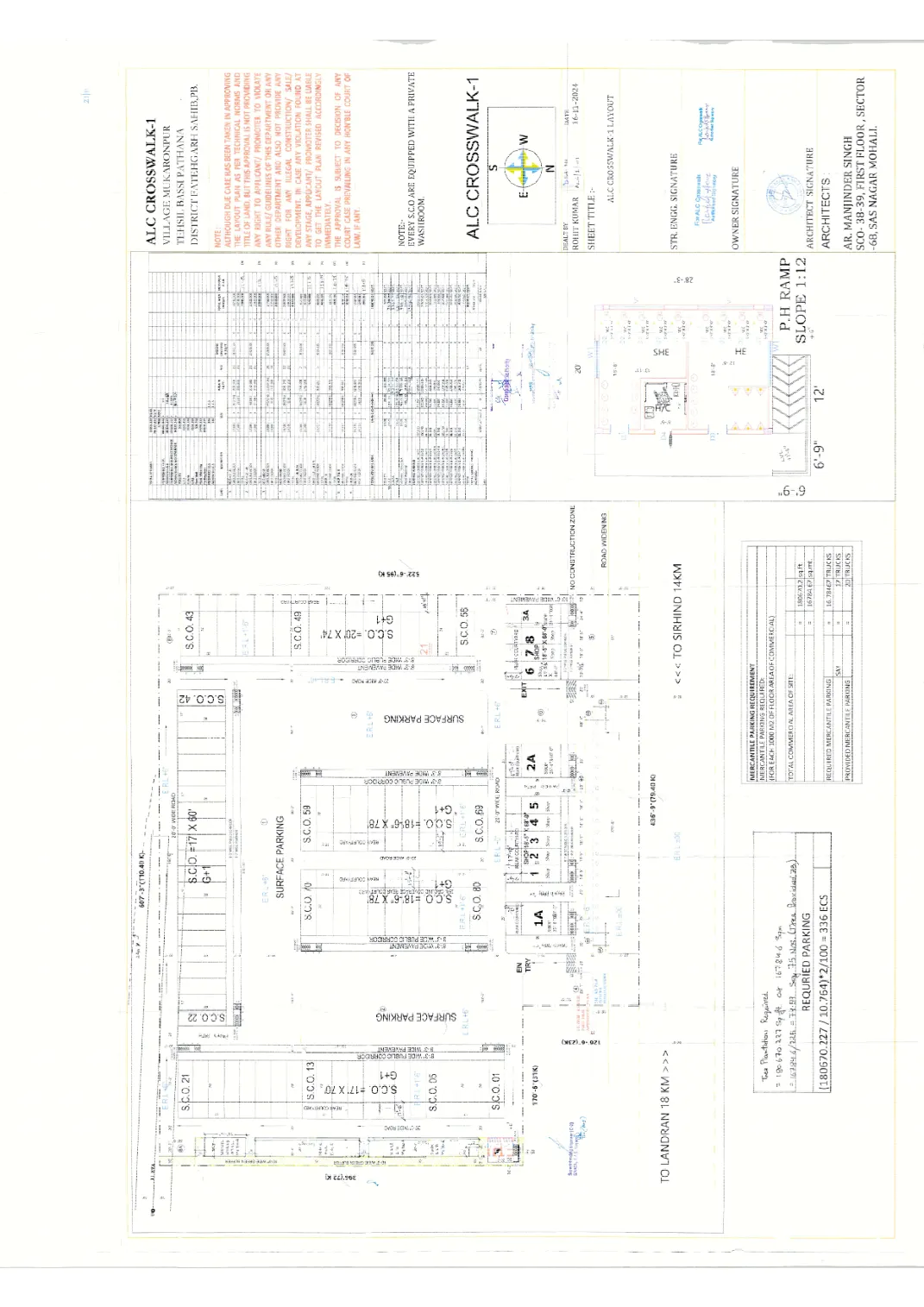 Layout Plan -- ALC cross walk